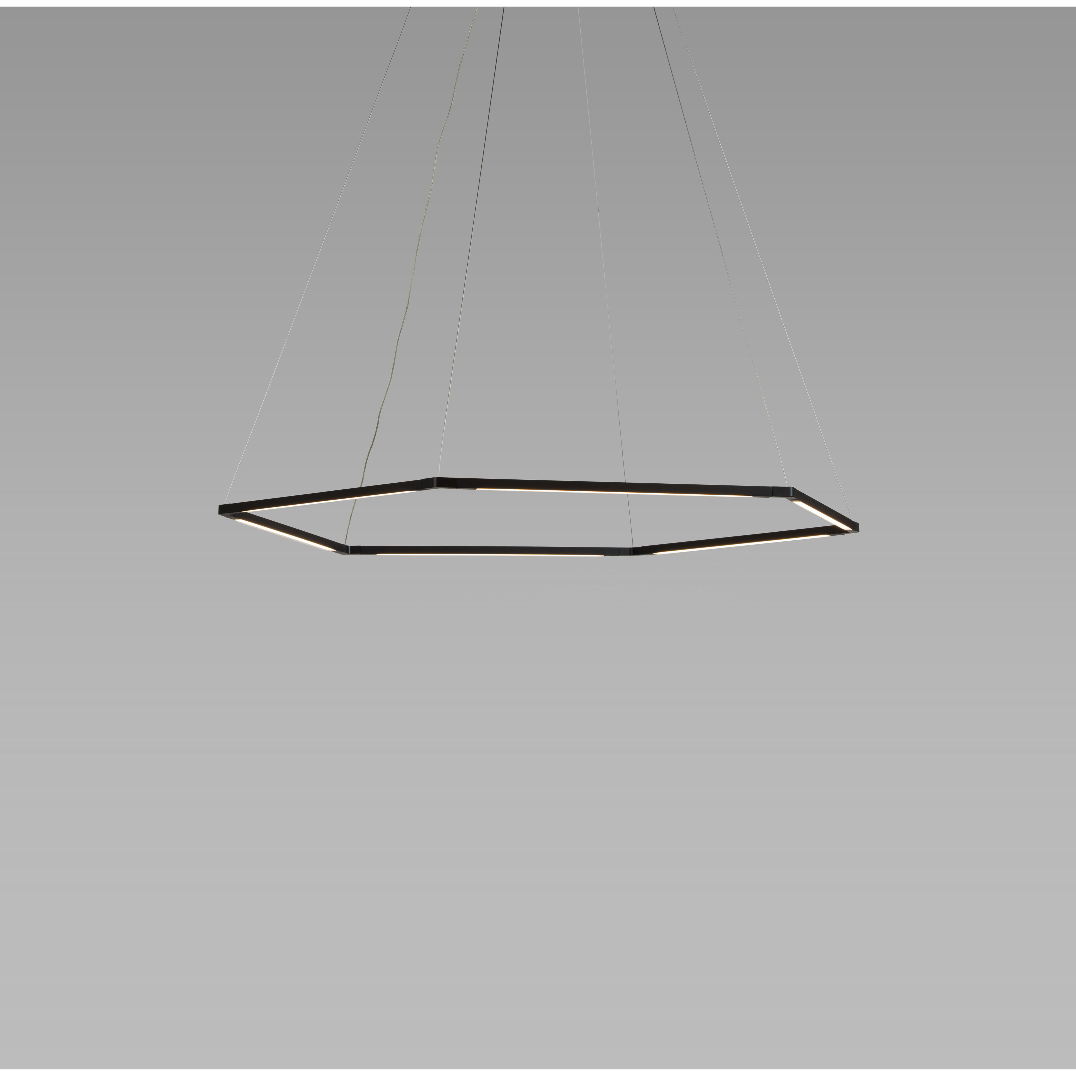Z-Bar LED 31.5 inch Matte Black Pendant Ceiling Light, Honeycomb